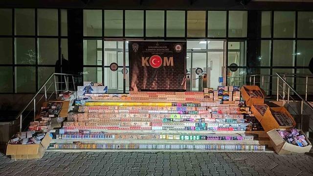 Şanlıurfa’da kaçak sigara operasyonu: 3 gözaltı