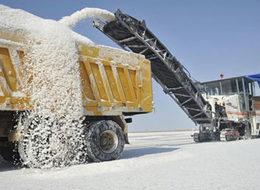 Tuz gölünde hasat başladı