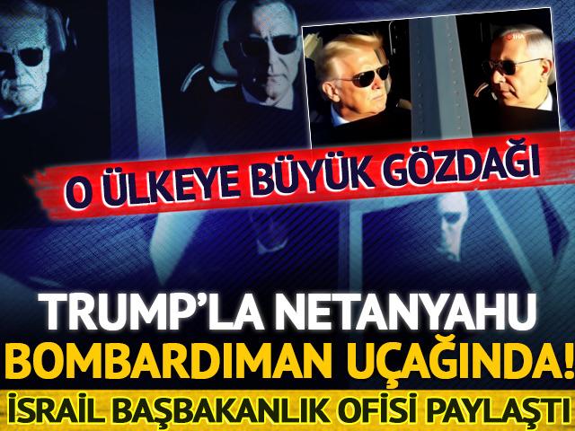 İsrail'den İran'a g&ouml;nderme: Trump ve Netanyahu bombardıman u&ccedil;ağında! 