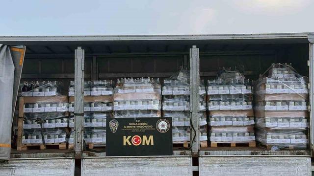 Muğla’da 4 ton 737 litre sahte alkol ele geçirildi