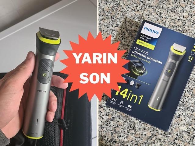 Philips tıraş makinesindeki indirim sadece yarına kadar var!
