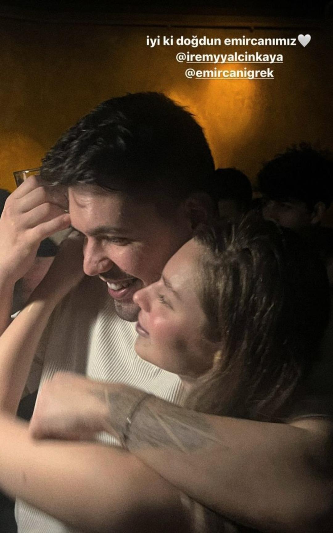 Emir Can İğrek in eski sevgilisi İrem Yal&ccedil;ınkaya dan g&ouml;ndermeli paylaşım! Ali Cabbar eşliğinde g&ouml;bek attılar 1