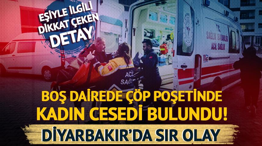 Diyarbakır'da boş dairede kadın cesedi bulundu