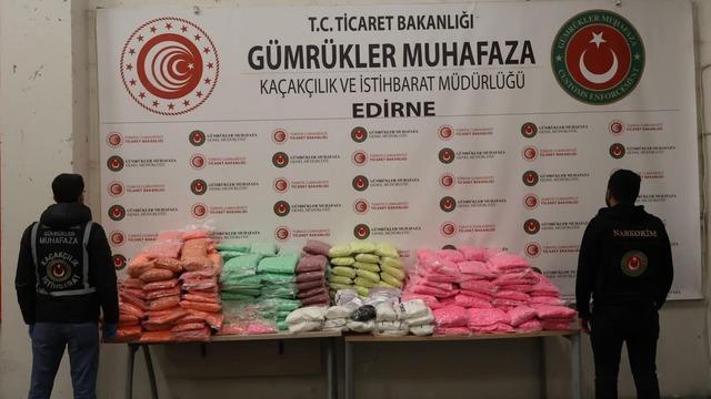 Yeni yıl öncesi Edirne'de sınır kapılarında dev uyuşturucu operasyonu