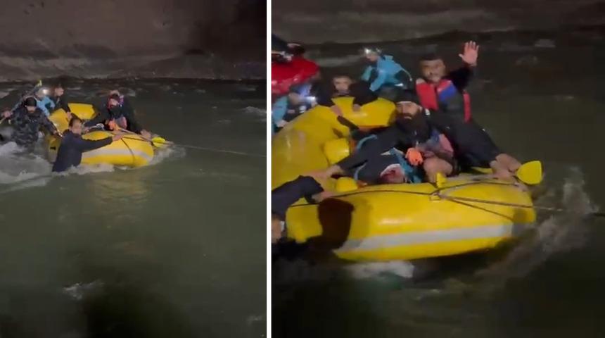 Otomobil Zap Suyu'na yuvarlandı; 1 kişi kurtarıldı, kayıp kişiler i&ccedil;in &ccedil;alışma başlatıldı