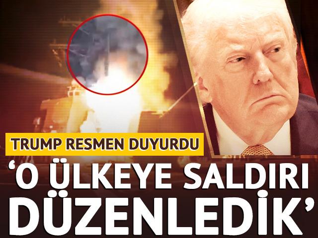 ABD Başkanı Trump resmen duyurdu: O &uuml;lkeye saldırı d&uuml;zenledik
