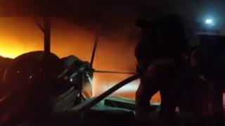 Kahramanmaraş’ta iş yeri yangını