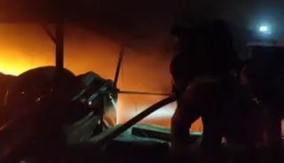 Kahramanmaraş&rsquo;ta iş yeri yangını