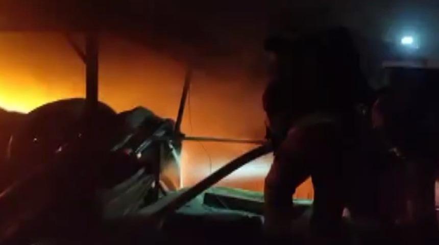 Kahramanmaraş&rsquo;ta iş yeri yangını