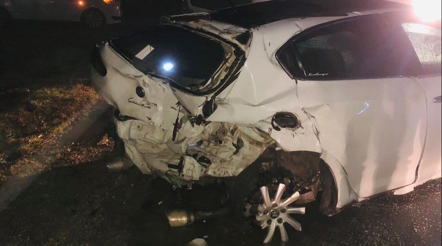 Bilecik&rsquo;te yağış kazayı beraberinde getirdi