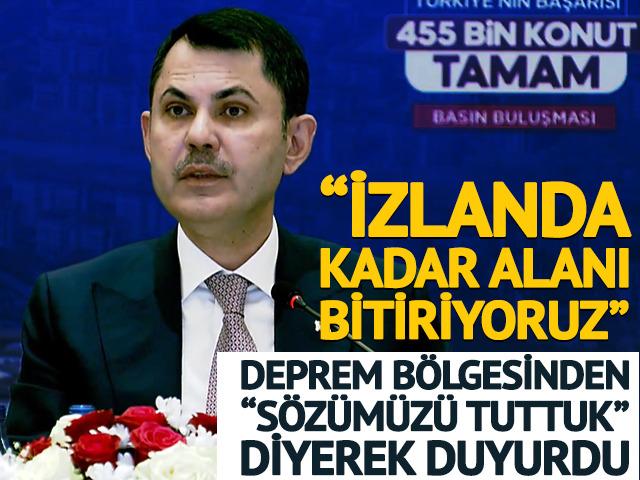 Deprem b&ouml;lgesinden "S&ouml;z&uuml;m&uuml;z&uuml; tuttuk" diyerek duyurdu