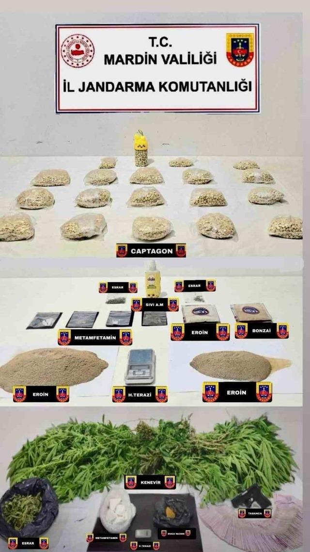 Mardin&rsquo;de uyuşturucu operasyonunda 5 ş&uuml;pheli tutuklandı 1
