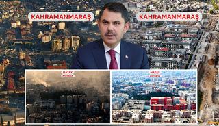 'Asrin Felaketi'nin izleri siniliyor, şehirler yeniden ayağa kalkıyor! İşte deprem b&ouml;lgesinin &ouml;ncesi ve sonrası