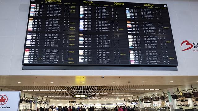 Brüksel Havalimanı'nda bu yıl grev nedeniyle 2 bin 395 uçuş iptal edildi