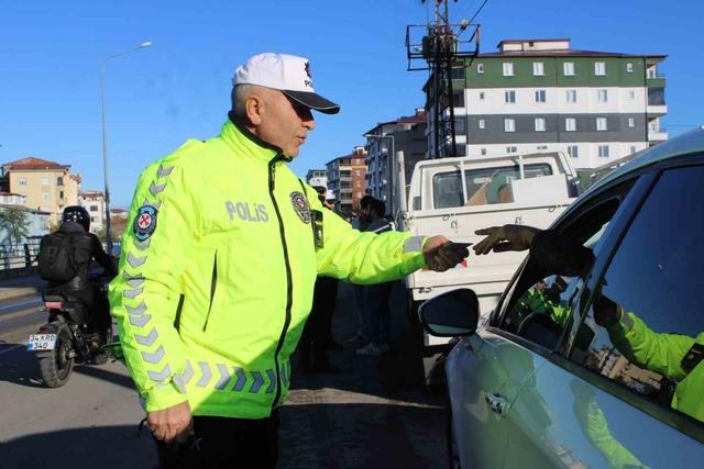 Ordu&rsquo;da polis ekiplerinden trafik denetimleri 1