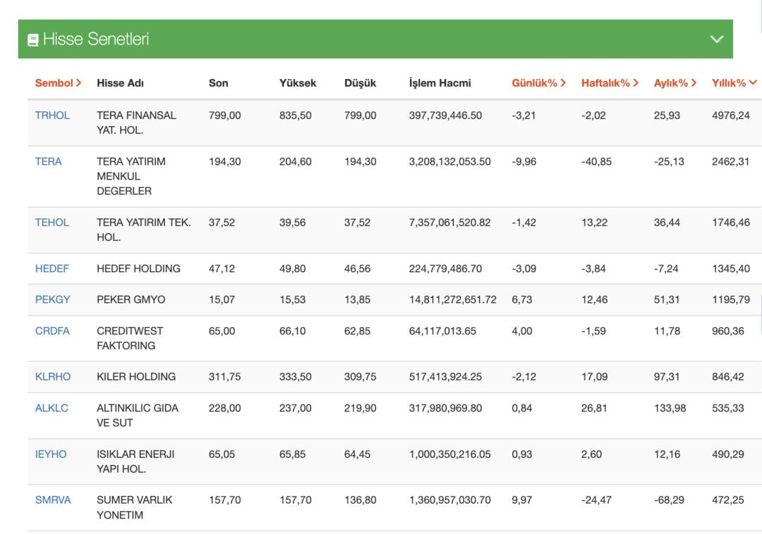 2025 yılı biterken Borsa İstanbul&rsquo;un yıldızları belli oluyor! Y&uuml;zde 4000 kazandıran var 1