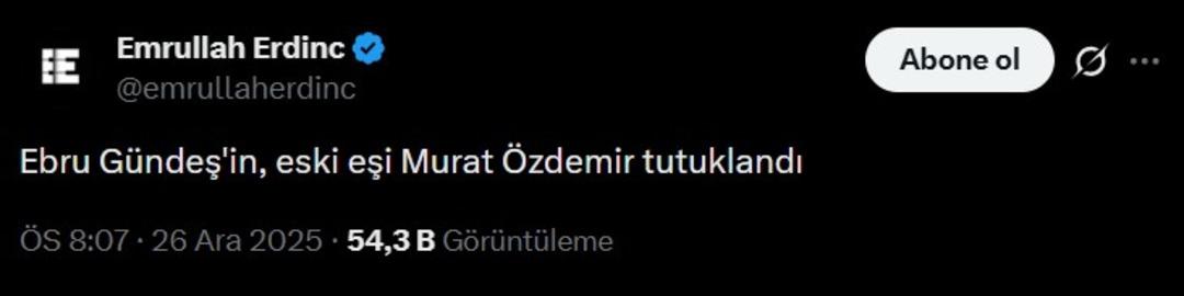 Hakkında  su&ccedil; &ouml;rg&uuml;t&uuml;  iddiası vardı! Ebru G&uuml;ndeş in eski eşi Murat &Ouml;zdemir tutuklandı 1