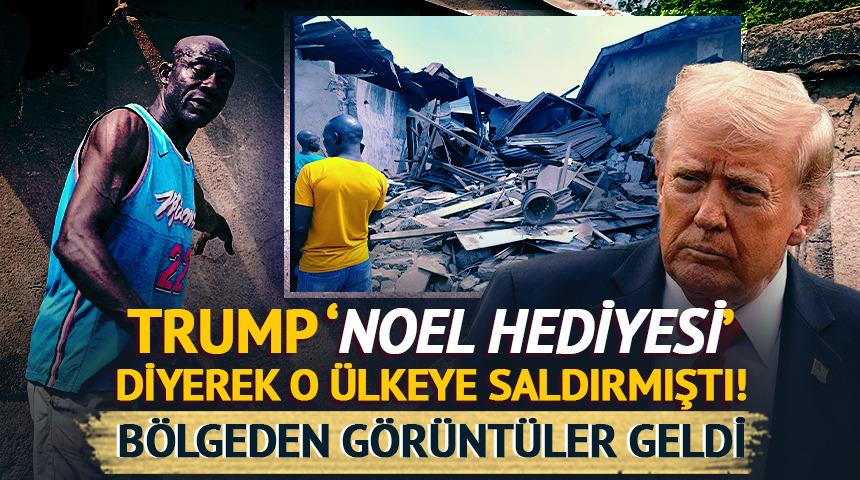 Trump 'Noel hediyesi' demişti: ABD'nin Nijerya saldırısından g&ouml;r&uuml;nt&uuml;ler geldi!