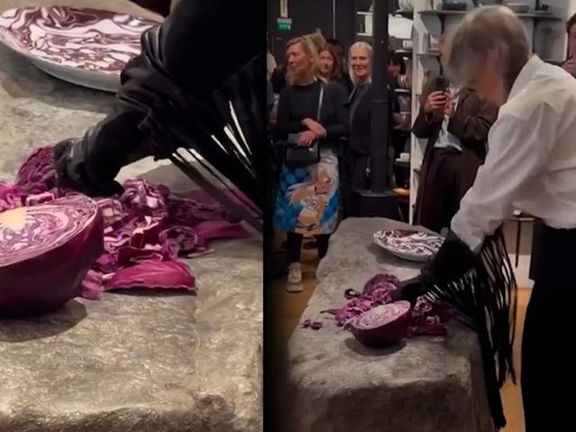 Kırmızı lahana keserek milyonlarca izlendi!