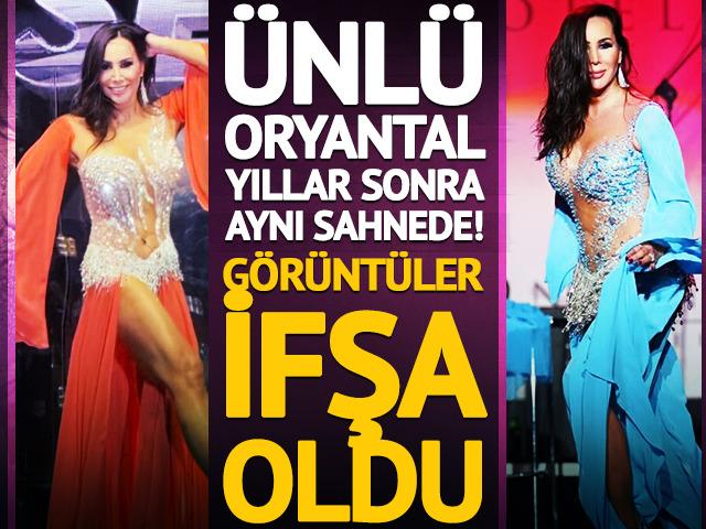 &Uuml;nl&uuml; oryantal yıllar sonra aynı sahnede! G&ouml;r&uuml;nt&uuml;ler ifşa oldu 
