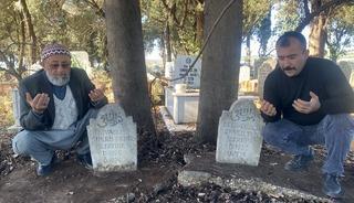 50 yıl &ouml;nce hayatını kaybeden iki tarım iş&ccedil;isinin mezarları sahiplerini bekliyor