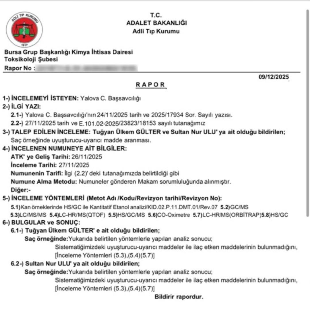 G&uuml;ll&uuml; soruşturmasında yeni gelişme! Kızı Tuğyan ın uyuşturucu test sonucu ortaya &ccedil;ıktı 3