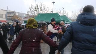 Dolu yağışı horona engel olmadı