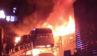 Japonya'da zincirleme kaza: Ortalık mahşer yerine d&ouml;nd&uuml;!