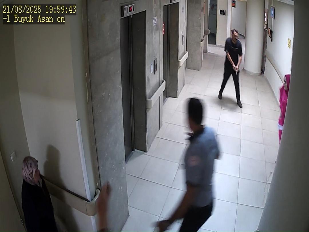 Boşanma aşamasındaki eşini hastanede kovalayıp, karnından vurdu! Dehşet anları kamerada 2