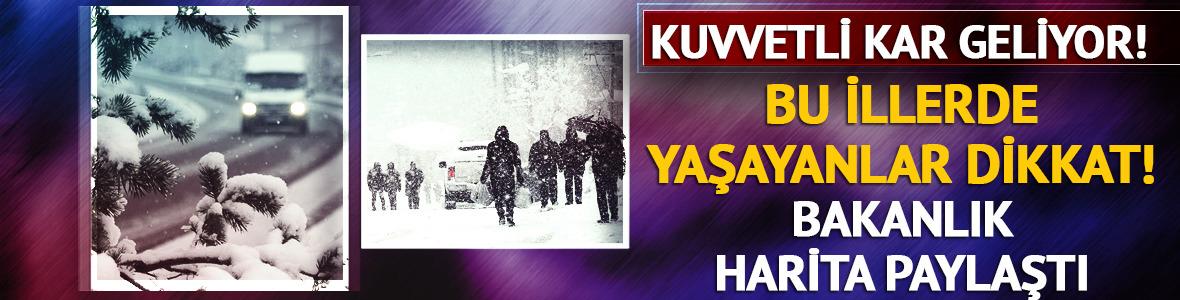 Kuvvetli kar yağışı geliyor: İ&ccedil;işleri Bakanlığı uyardı