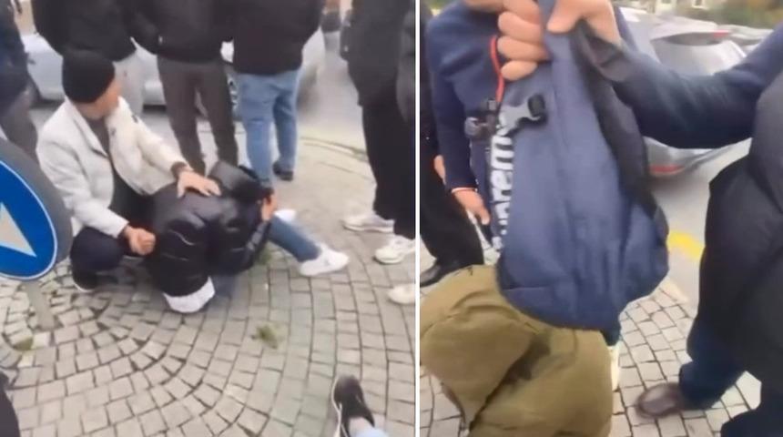 Başakşehir'de gasp iddiası; ş&uuml;pheliler 100 metre sonra para dolu &ccedil;anta ile yakalandı