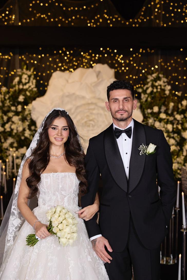 Samet Akaydin ve Hazal Çağlar evlendi! Düğüne ünlü futbolcular akın etti G3