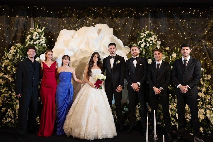 Samet Akaydin ve Hazal Çağlar evlendi! Düğüne ünlü futbolcular akın etti G5