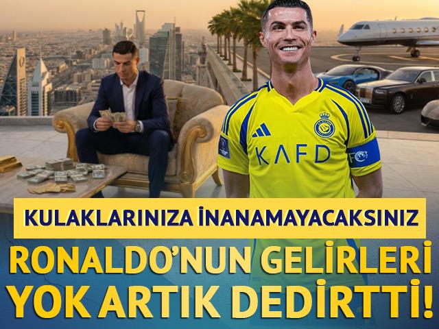 Kulaklarınıza inanamayacaksınız! Cristiano Ronaldo'nun gelirleri ağızları a&ccedil;ık bıraktı