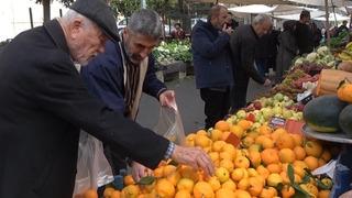 Semt pazarlarında kış yoğunluğu