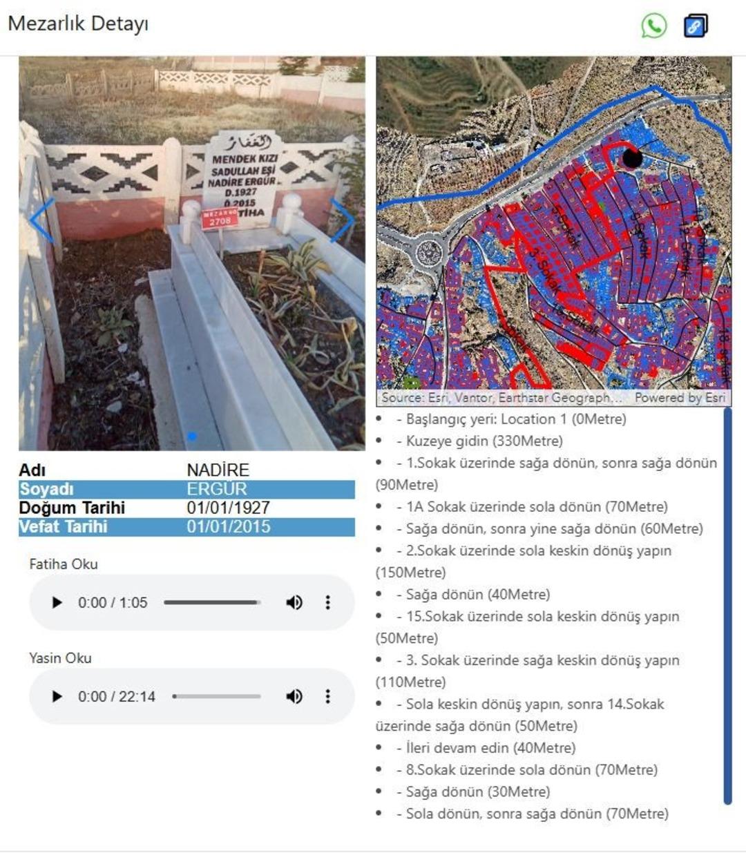 Yaklaşık 50 bin mezar artık sanal ortamda!  Mezarlık Bilgi Sistemi  ile online dua okutulacak 1