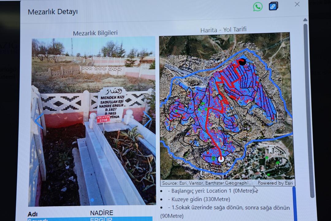 Yaklaşık 50 bin mezar artık sanal ortamda!  Mezarlık Bilgi Sistemi  ile online dua okutulacak 5