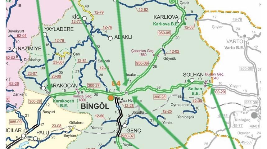 Bing&ouml;l&rsquo;de tır trafiğine kapanan yollar a&ccedil;ıldı