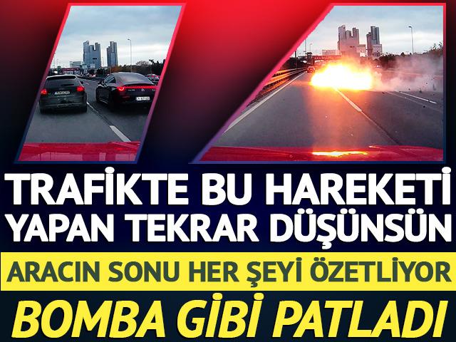 Trafikte bu hareketi yapan tekrar d&uuml;ş&uuml;ns&uuml;n