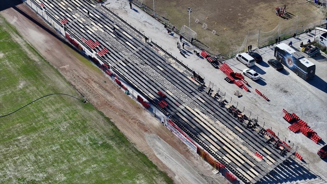 Galatasaray ma&ccedil;ı &ouml;ncesi Fethiye İl&ccedil;e Stadyumu nun son hali şoke etti!  1