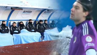 Soğuk hava, sıcak &ccedil;ay! Erzurumspor kalecisi Orbanic şoke etti