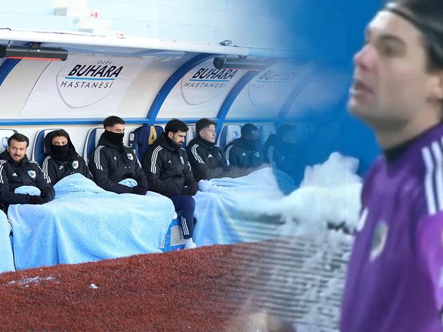 Soğuk hava, sıcak &ccedil;ay! Erzurumspor kalecisi Orbanic şoke etti