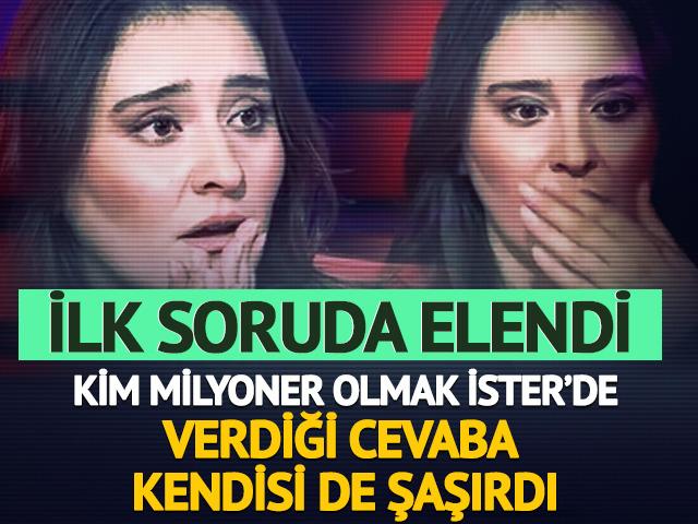 İlk soruda elendi! Kim Milyoner Olmak İster&rsquo;de verdiği cevaba kendisi de şaşırdı