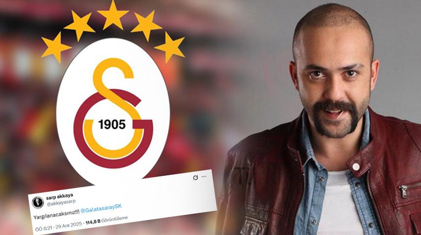 Sarp Akkaya'nın Galatasaray paylaşımı sosyal medyayı karıştırdı!