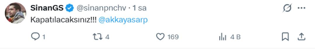 Sarp Akkaya nın Galatasaray paylaşımı sosyal medyayı karıştırdı! 8