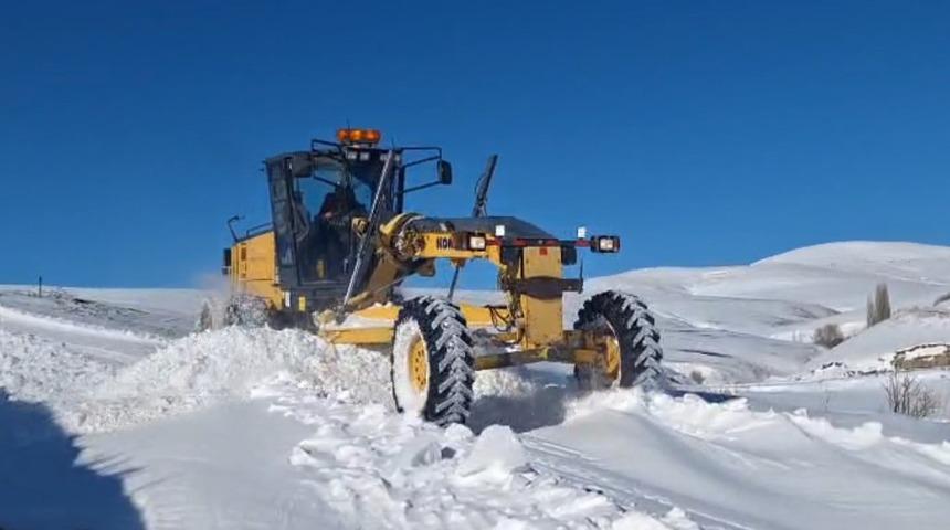 Kars&rsquo;ta kapalı k&ouml;y yolu kalmadı