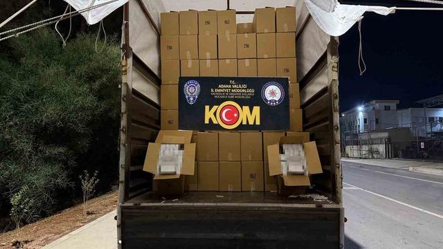 Adana’da 7 milyon 820 bin TL’lik makaron ele geçirildi: 4 tutuklama