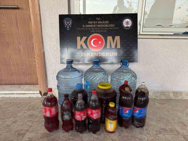 Hatay&rsquo;da yılbaşı &ouml;ncesi 1020 litre el yapımı alkol ele ge&ccedil;irildi 1
