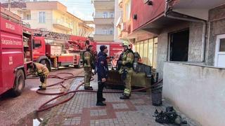 Apartman dairesinde yangın