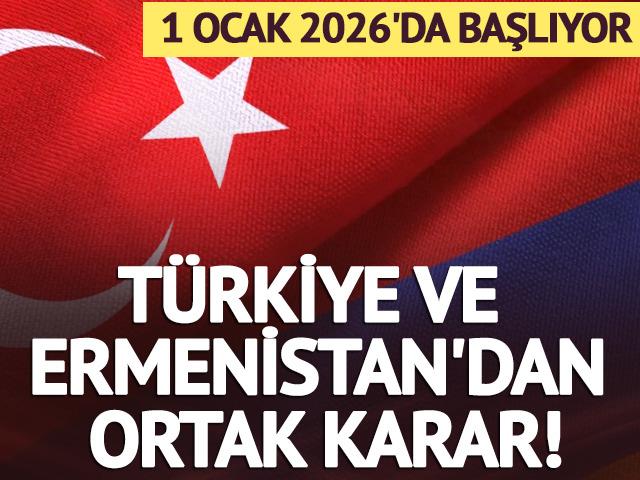 T&uuml;rkiye ile Ermenistan'dan ortak karar! 1 Ocak 2026'da başlıyor: e-vize geliyor